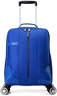  Gqy carro de equipaje de mano bolsa de viaje aprobada for la cabina - caja de la carretilla (color : bleu