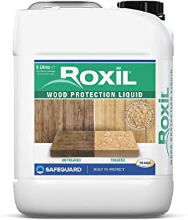 Roxil tratamiento de fondo para madera exterior - proporciona 10 a�os de protecci�n e impermeabilizaci�n (5 litros)